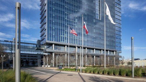 Partial view of the ConocoPhillips building.